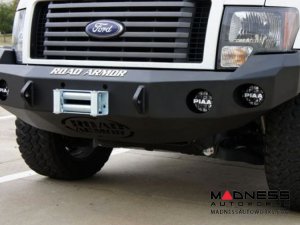 Ford F-150 Stealth Front Winch Bumper - Smittybilt XRC - Raw Steel WARN M12000